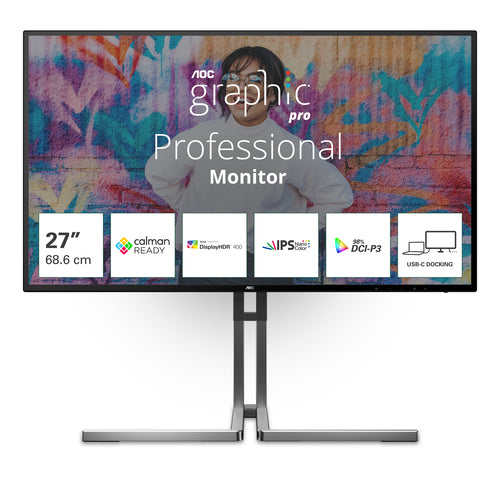 AOC U27U3CV computer monitor 68.6 cm (27 AOC U27U3CV computer monitor 68.6 cm (27